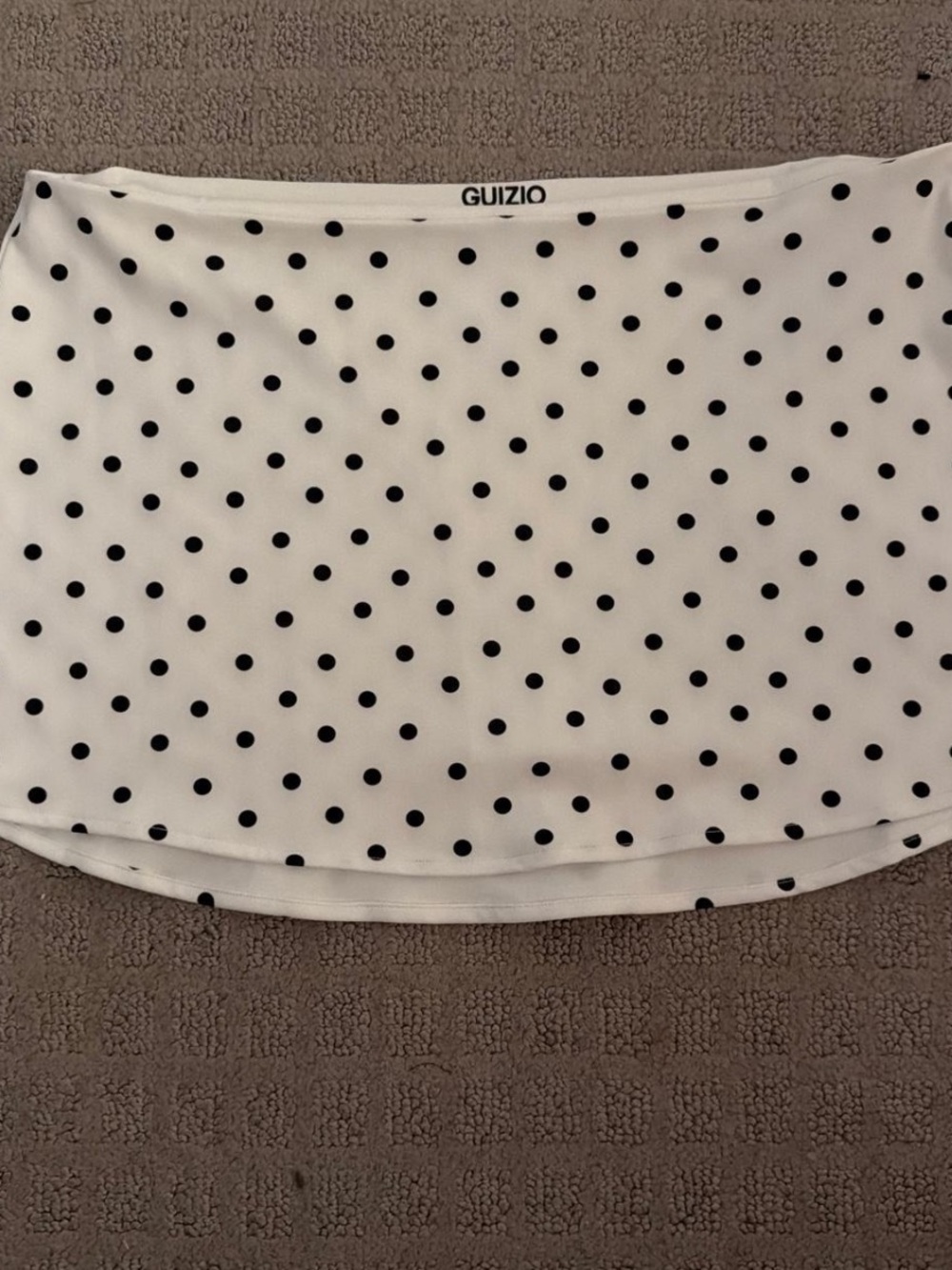 Guizio micro White Polka Dot Skirt
